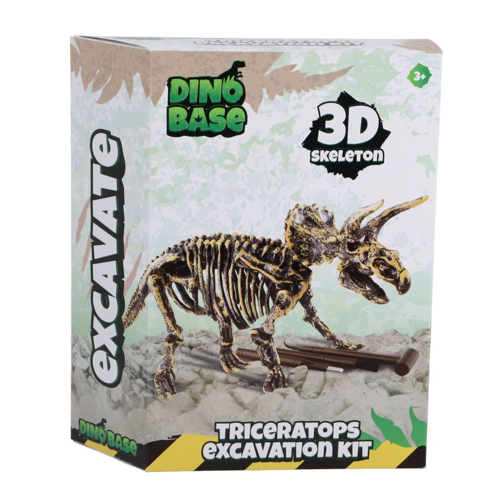 Dino base dinobase dino carving triceratops 3d sett | 3 stk