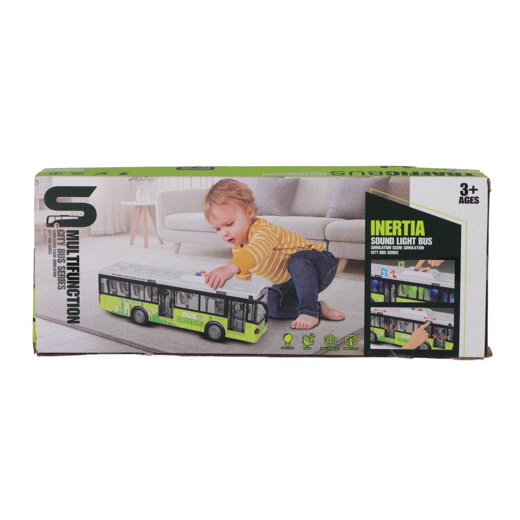 Rapid wheels bybus 1:16 med lys og lyd | 2 stk