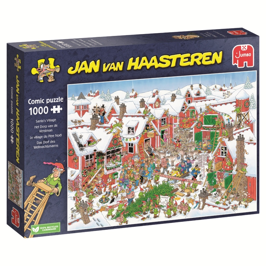 Jumbo-Puzzle Jan Van Haasteren Santa's Village 1000 Teile