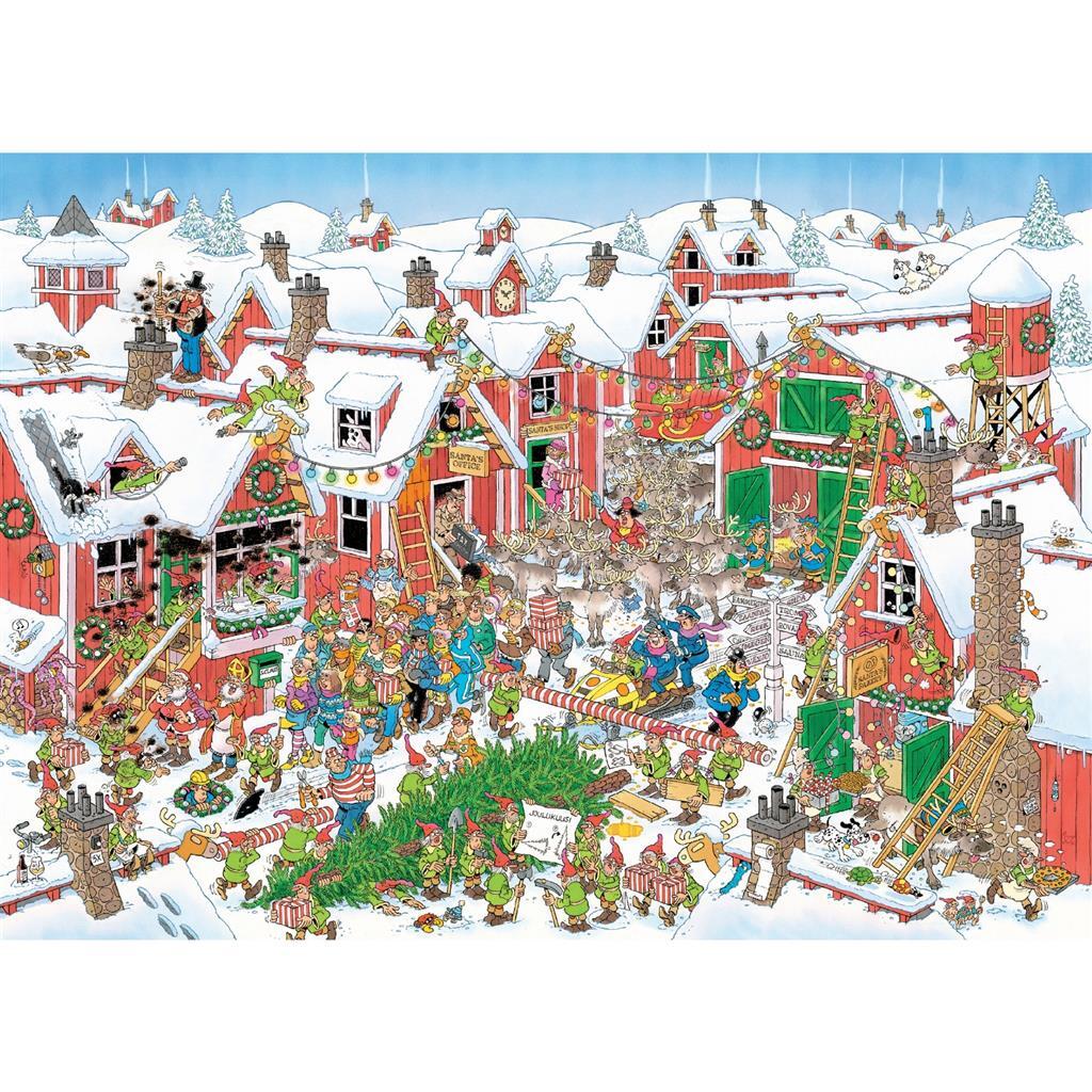 Jumbo-Puzzle Jan Van Haasteren Santa's Village 1000 Teile