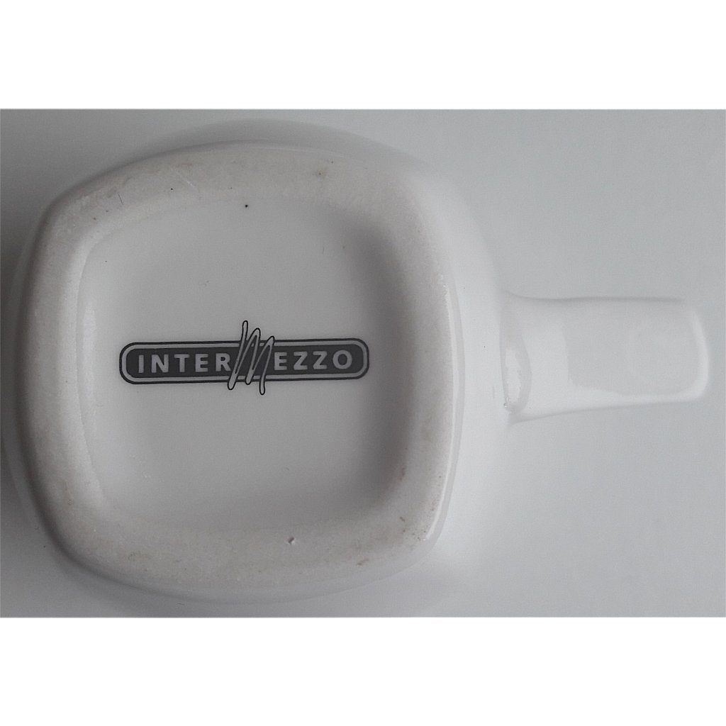 Testa espresso intermezzo e piattino Alex Meijer Logo 3 pezzi