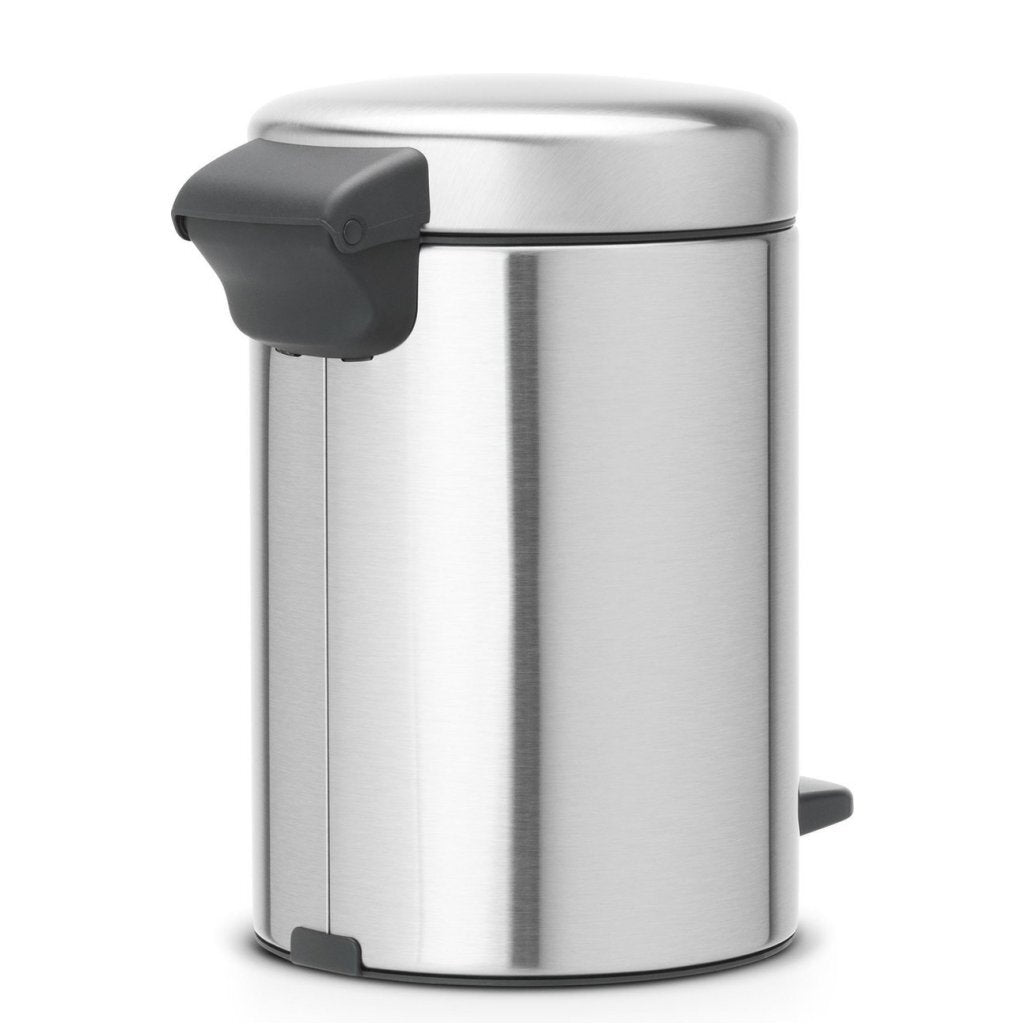 Brabantia pedal bin newicon 3l matt steel fingerprint proof