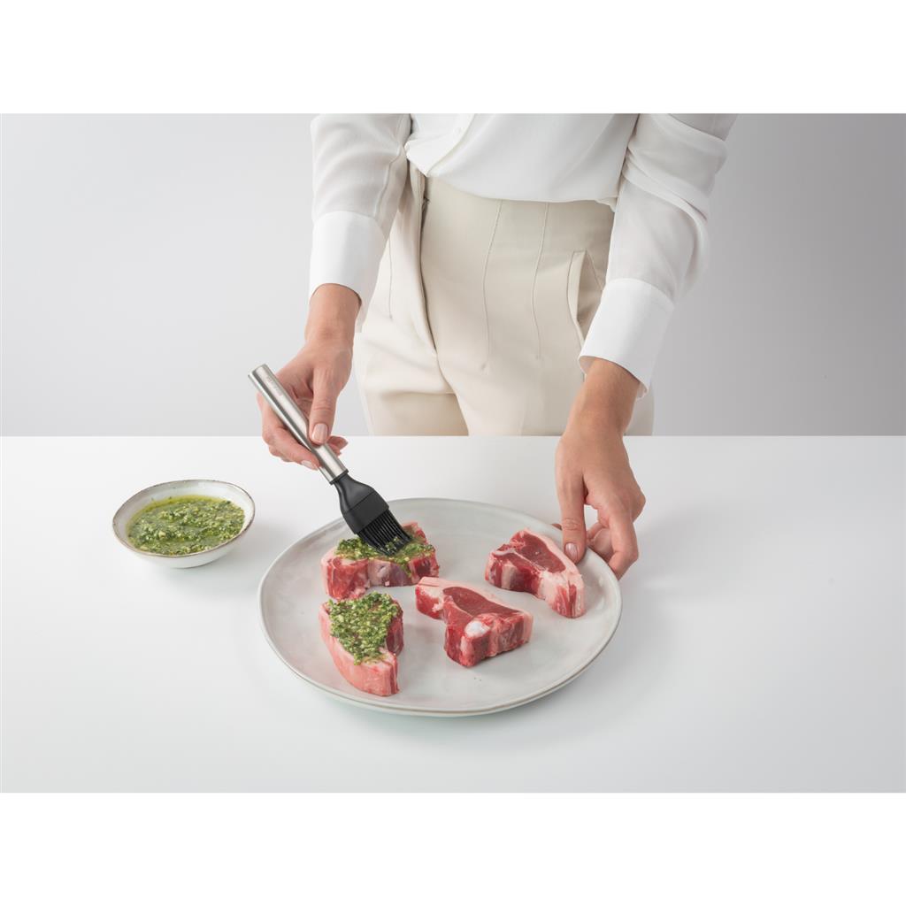 Brabantia pennello da pasticceria profilo in acciaio inox silicone