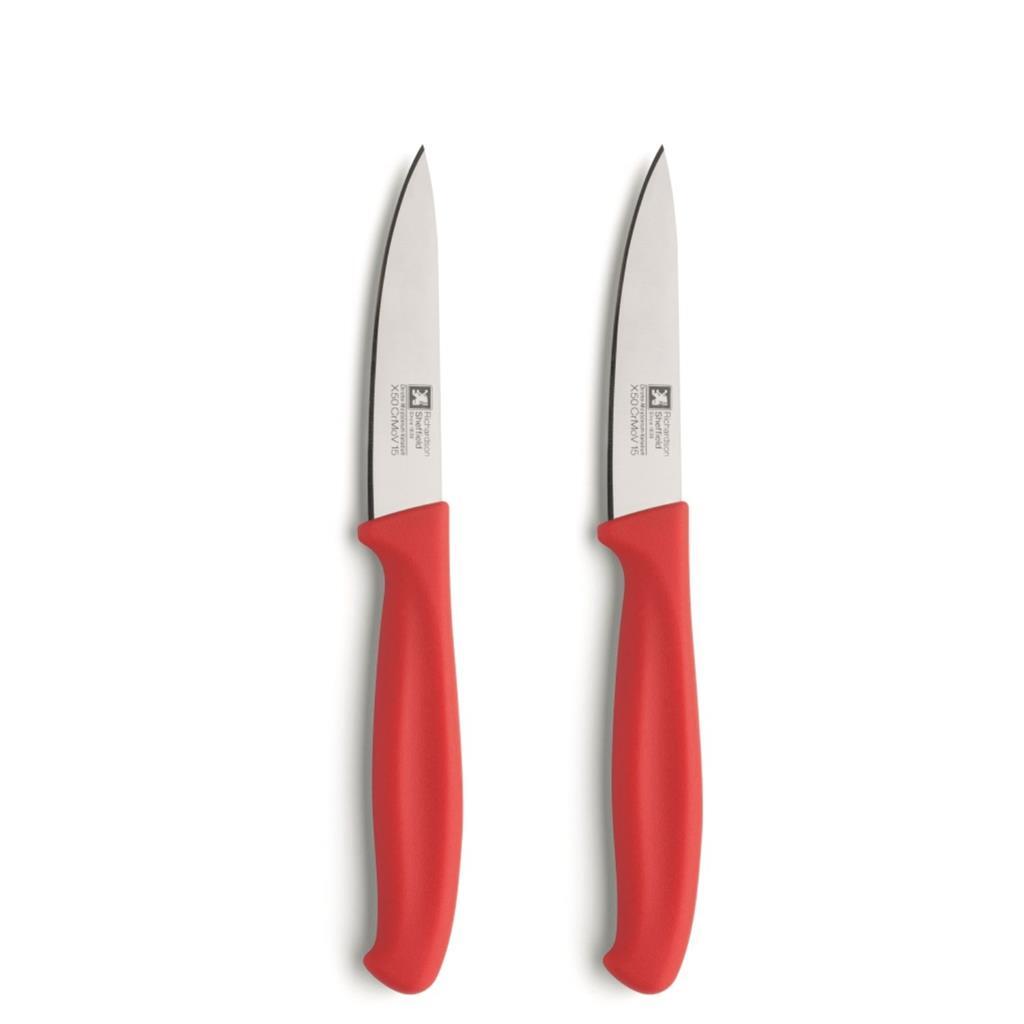 Richardson sheffield peeling knife 2-piece stainless steel red