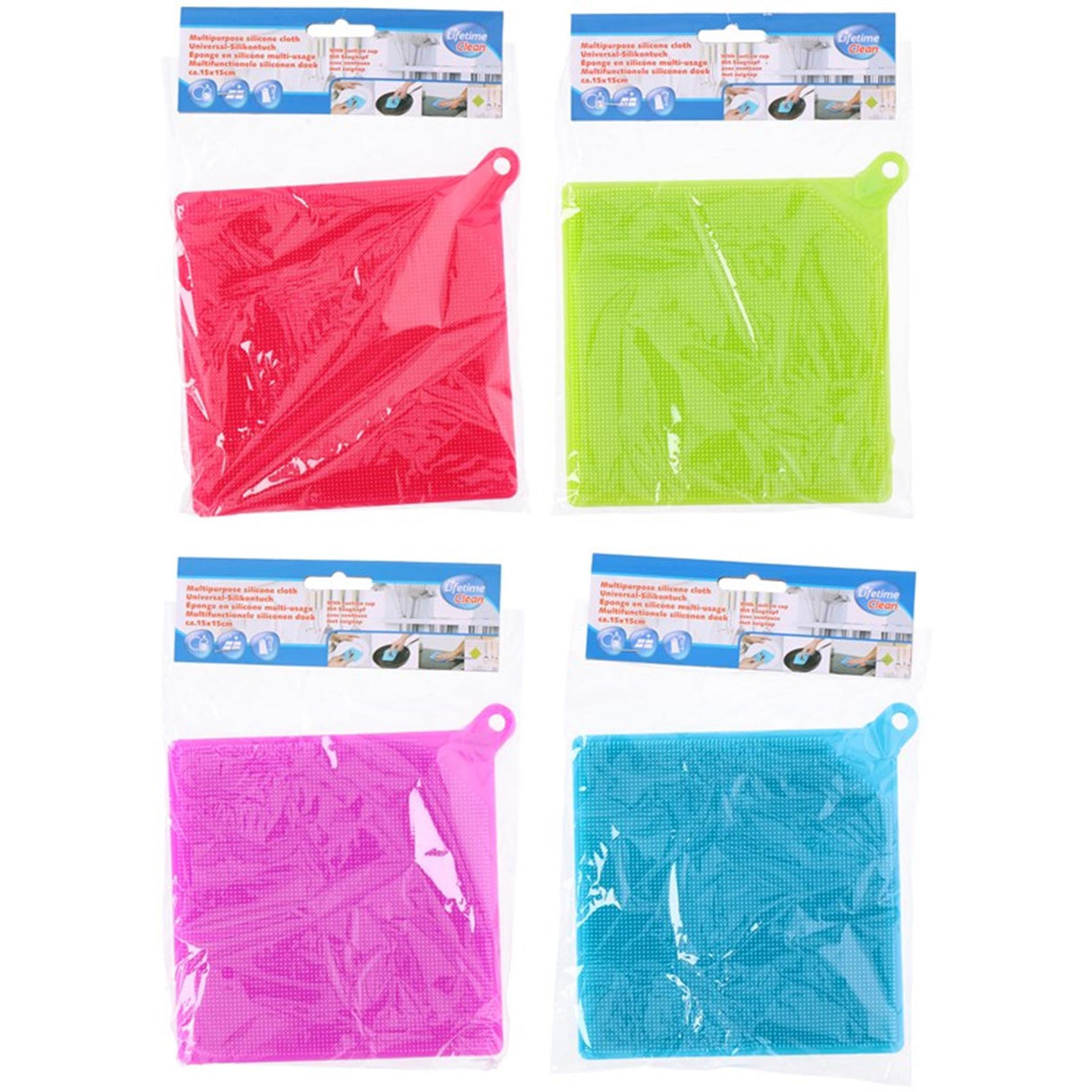 Lifetime clean universele sliconen schoonmaakdoek 15cm