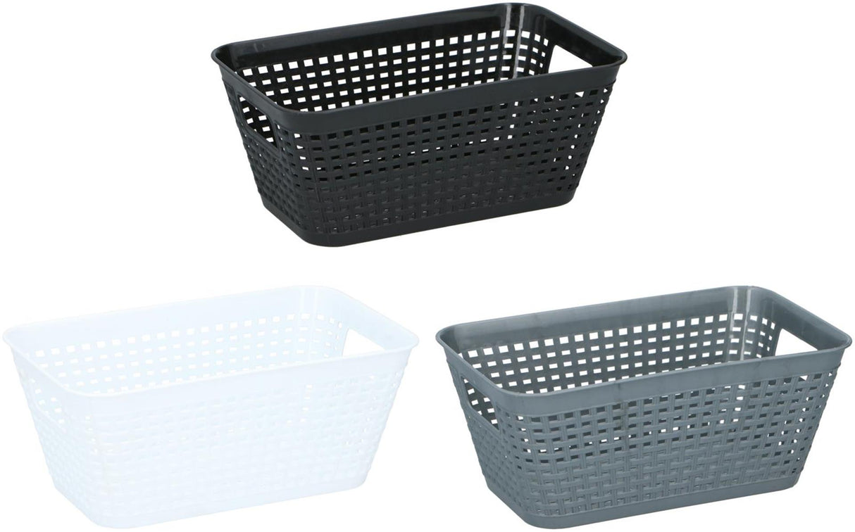 Storage basket 25.5x16x11 cm assorted