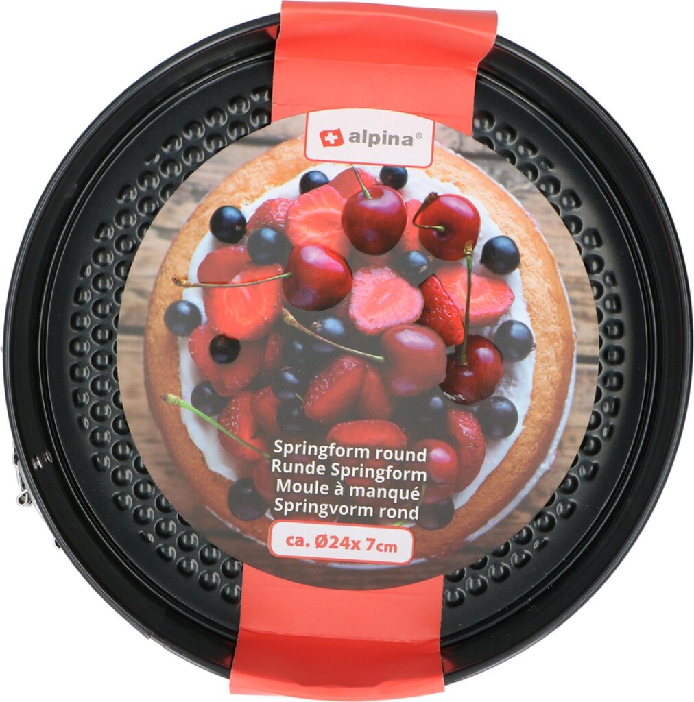 Oslash de metal con forma de resorte Alpina; 24x7cm negro