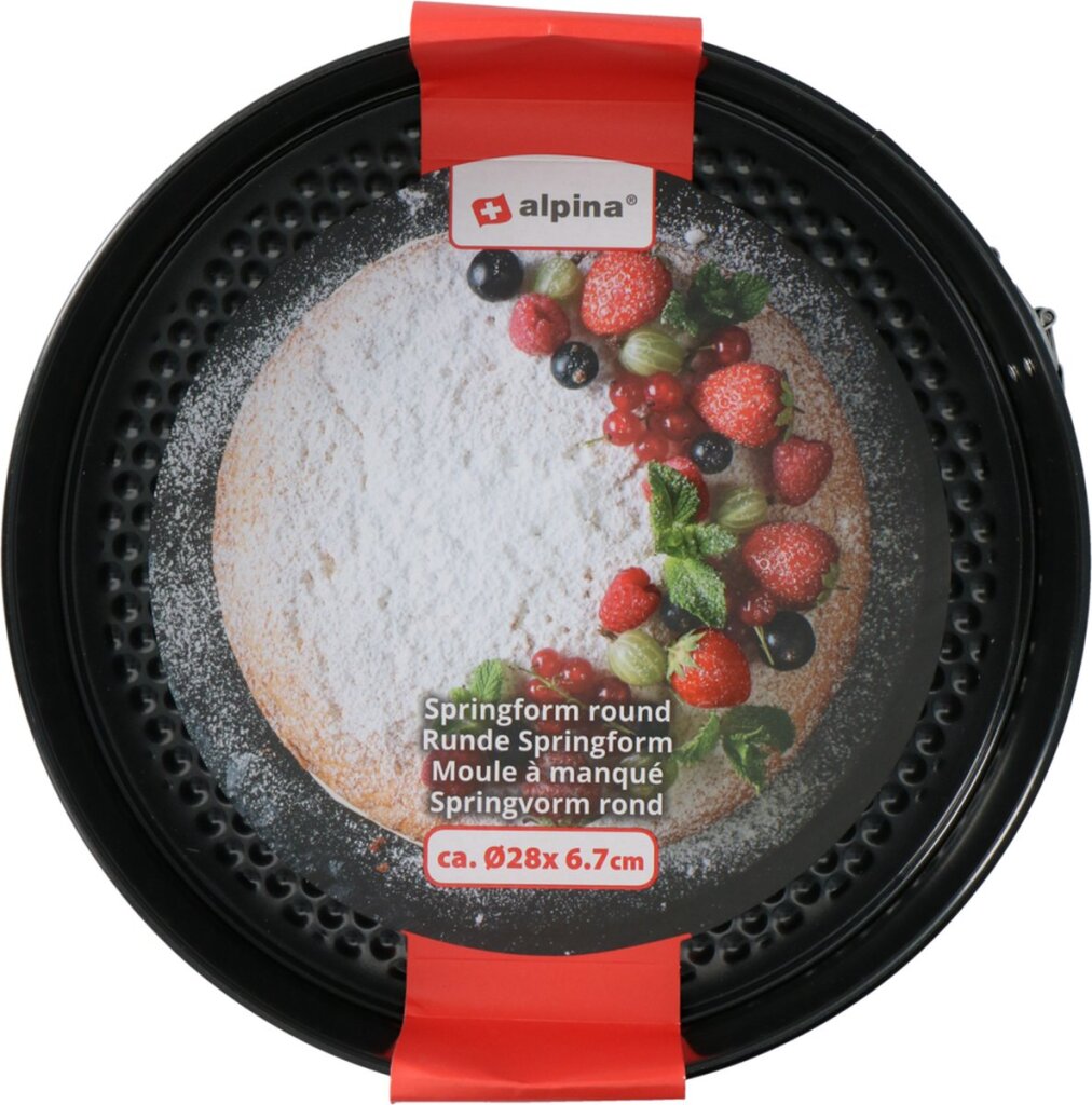 Sartén desmontable Alpina metal revestido antiadherente 28x6,7cm negro