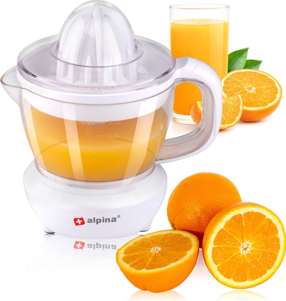 Alpina Citruspers 0,7 litra 2 stiskalnice 2 vrtljive smernice 25 vat bele
