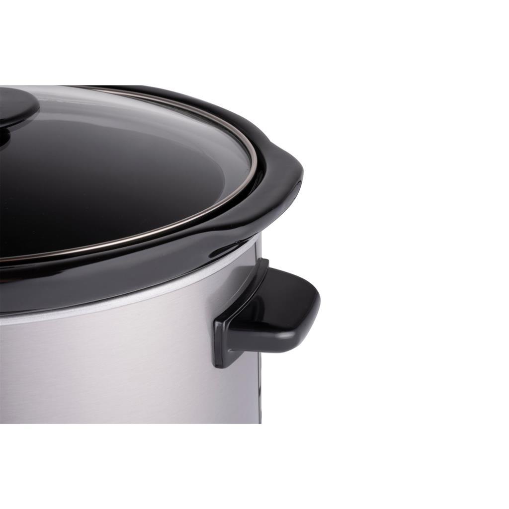 Alpina slow cooker 3.5l 240w stainless steel black