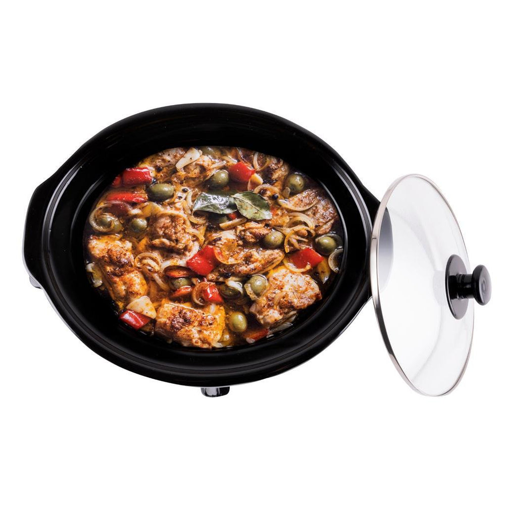 Alpina slow cooker 3.5l 240w stainless steel black