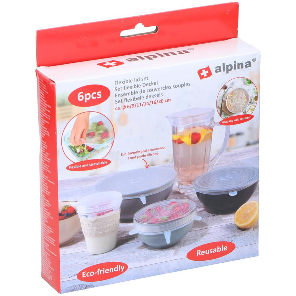 Sada flexibilních víček Alpina 6dílná