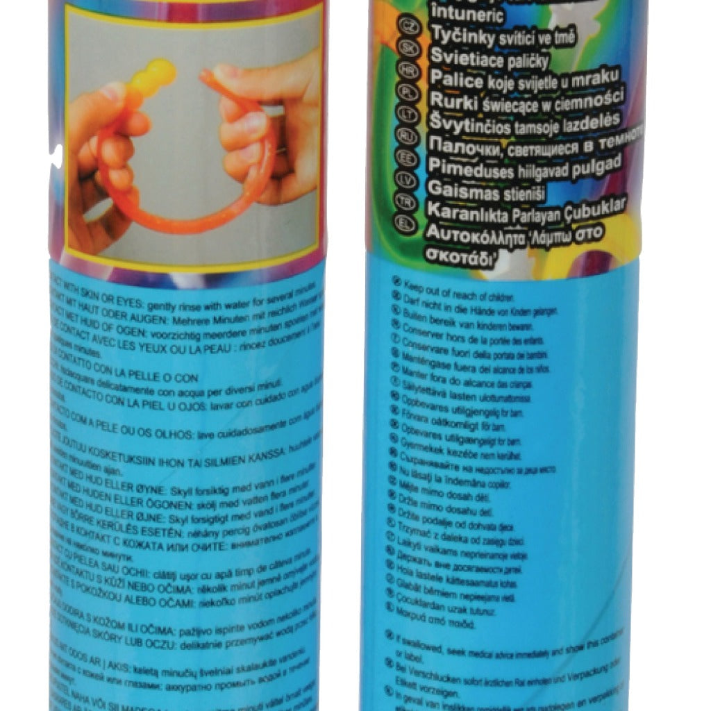 Basic glow in the dark sticks glow bracelets 15 pieces