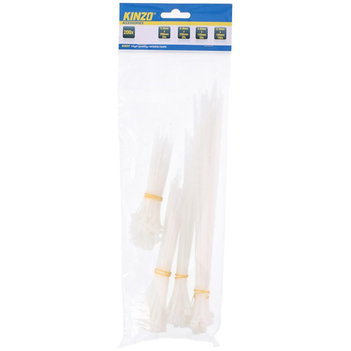 Kinzo kabelbinders 200 stuks