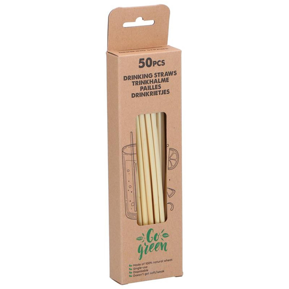 Drinking straws, 50 pcs.