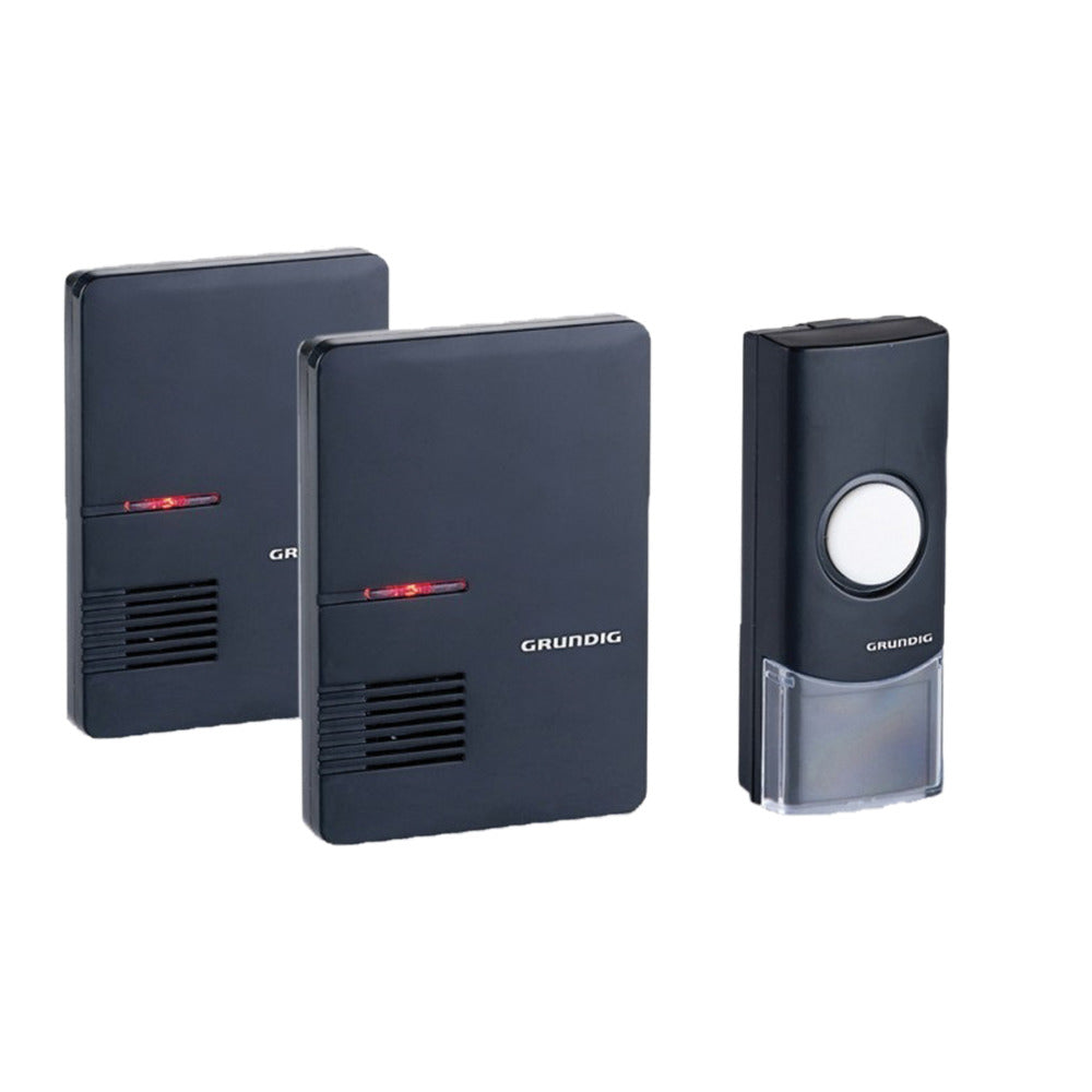 Grundig Grundig Wireless Doorbell with 2 Receivers Black