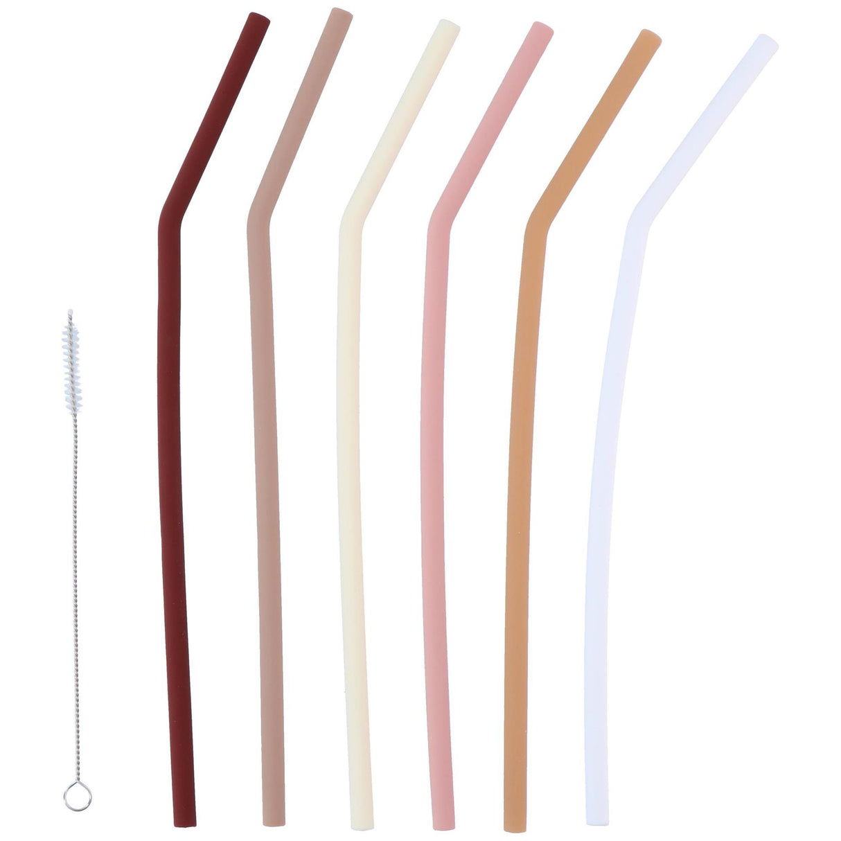 Alpina drinkrietjesset silicone 7-delig