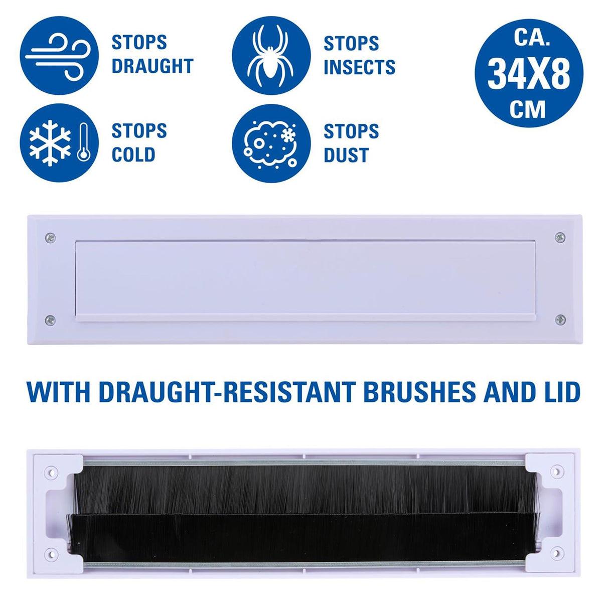 Kinzo brievenbusafdekking wit