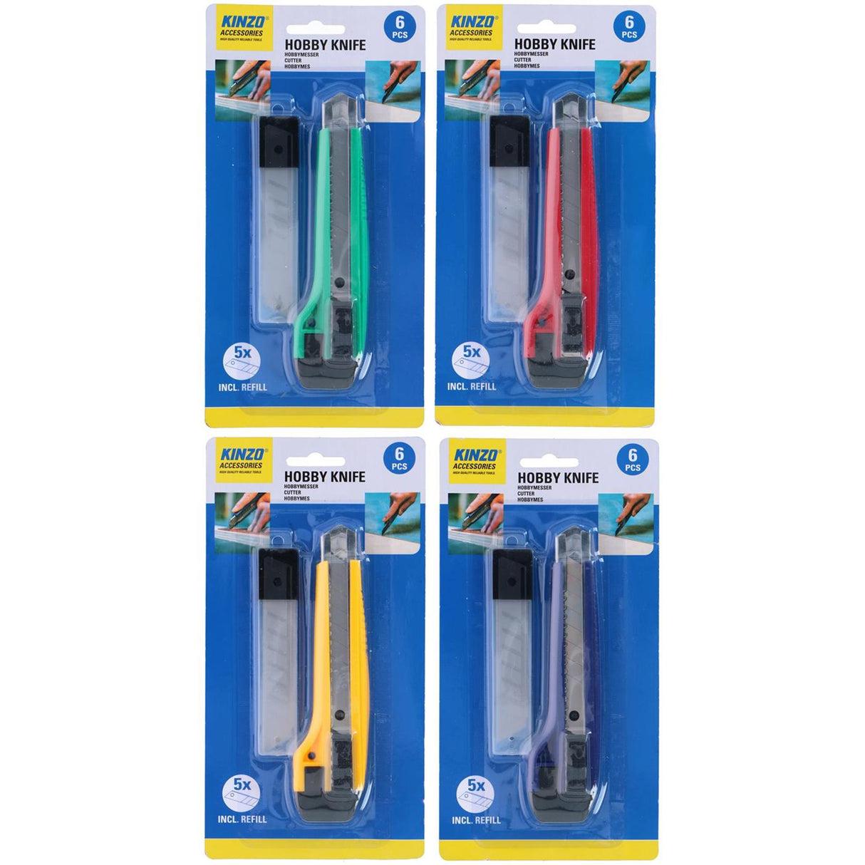 Kinzo hobbymes met reservebladen