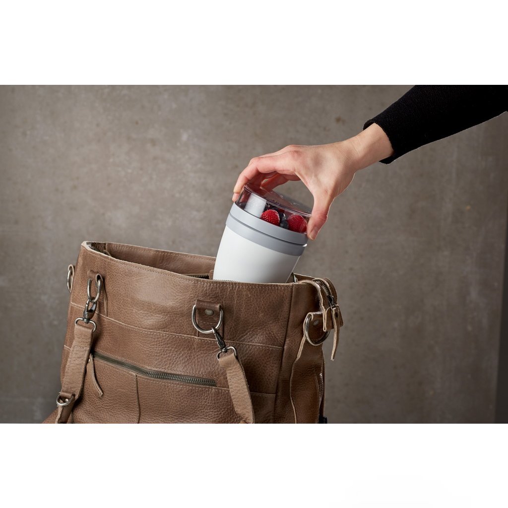 Fiambrera mepal ellipse 500+200 ml blanco nórdico