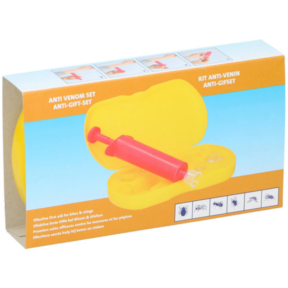 Anti-venom set suction pump for insect bites