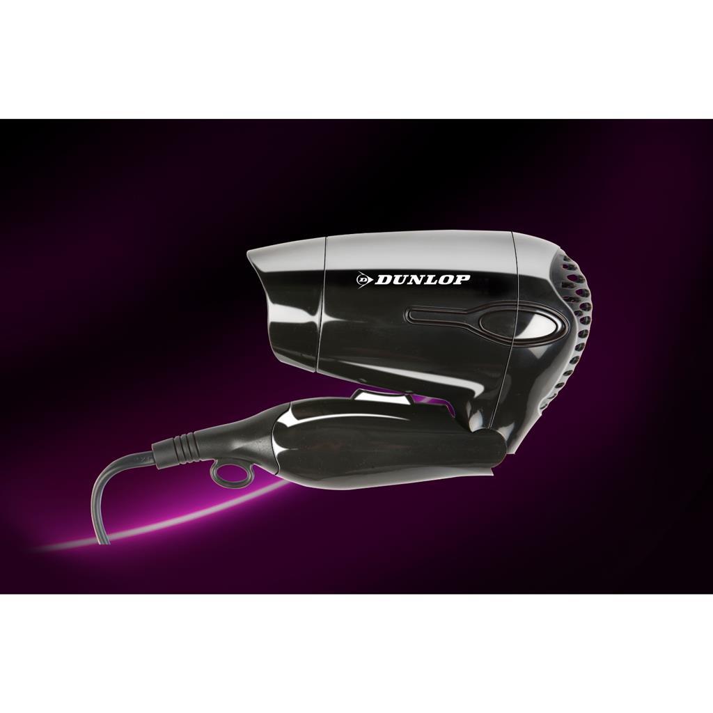 Dunlop Travel Hair Dryer 1200W Black