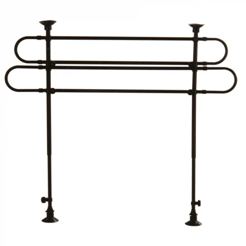 Carpoint Dog Rack Universal 75-145x75-145x2 cm noir