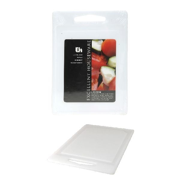 Excellent houseware cutting board 30x22cm white