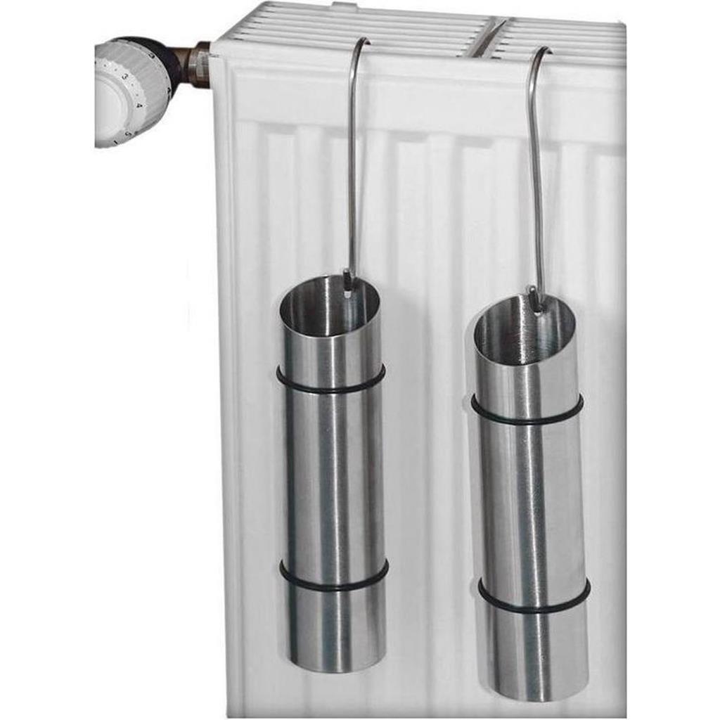Excellent houseware water evaporator stainless steel set of 2 pcs. 20x5cm