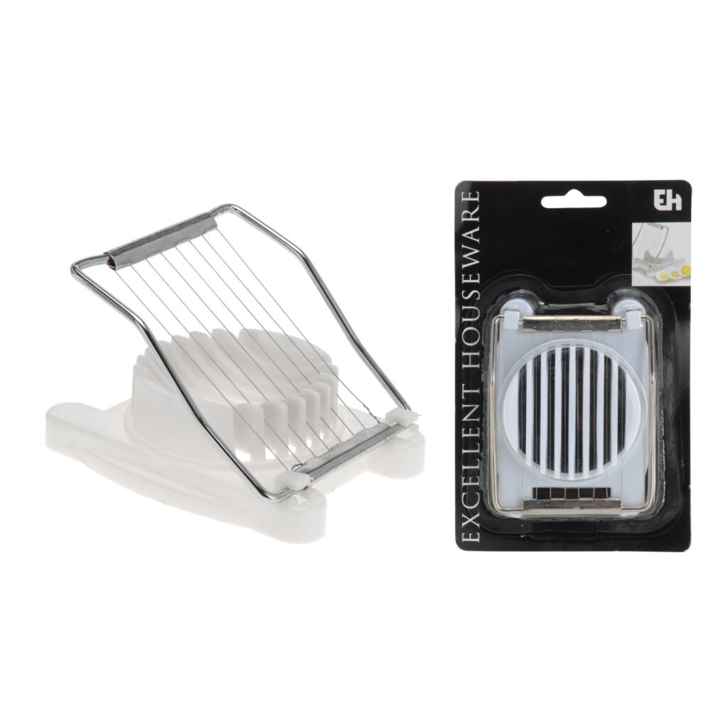 Excellent houseware egg slicer white stainless steel
