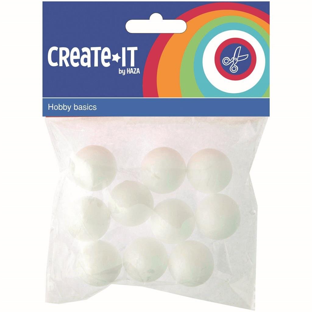 Create it bolas de poliestireno 2,5 cm 10 piezas