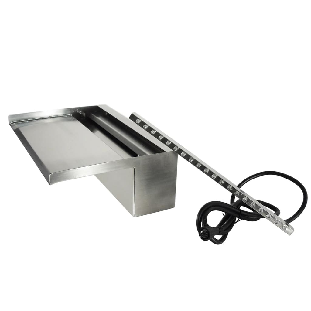 Ubbink ubbink cachoeira com LEDs Niagara 90 cm de aço inoxidável 1312126
