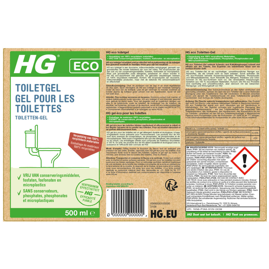 Hg Öko-Toilettengel 500 ml