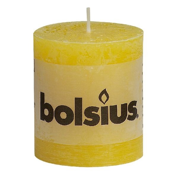Bolsius bolsius pillar candle yellow 8x7cm