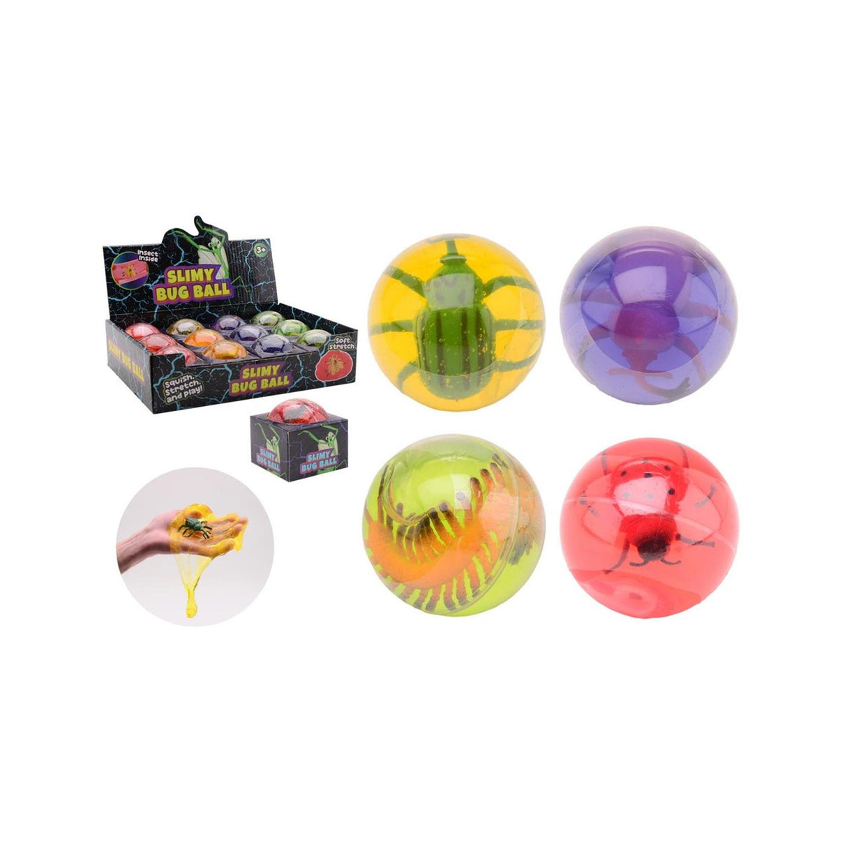 Johntoy slime with insect - 6cm