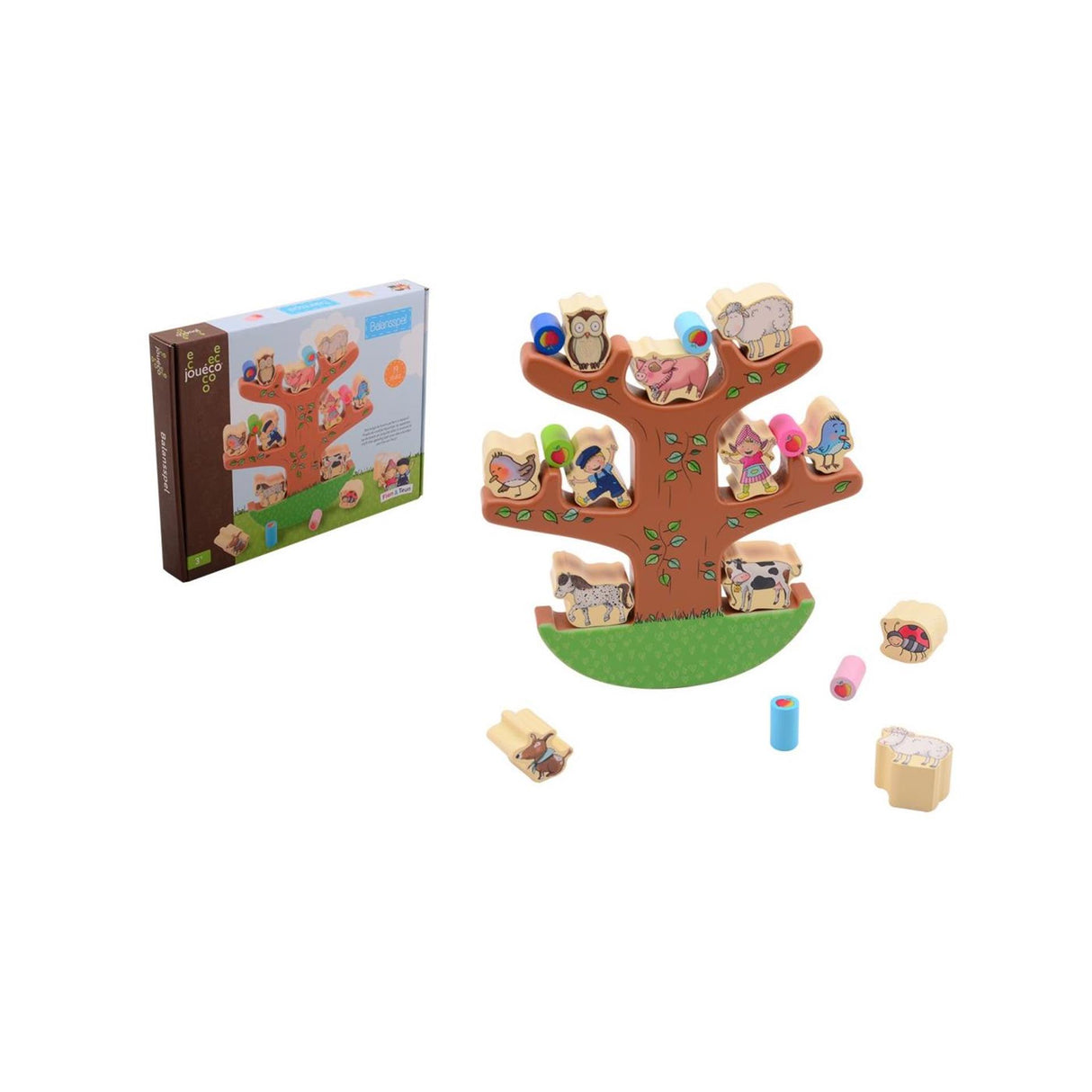 Johntoy fien teun wooden balancing tree - 19dlg.