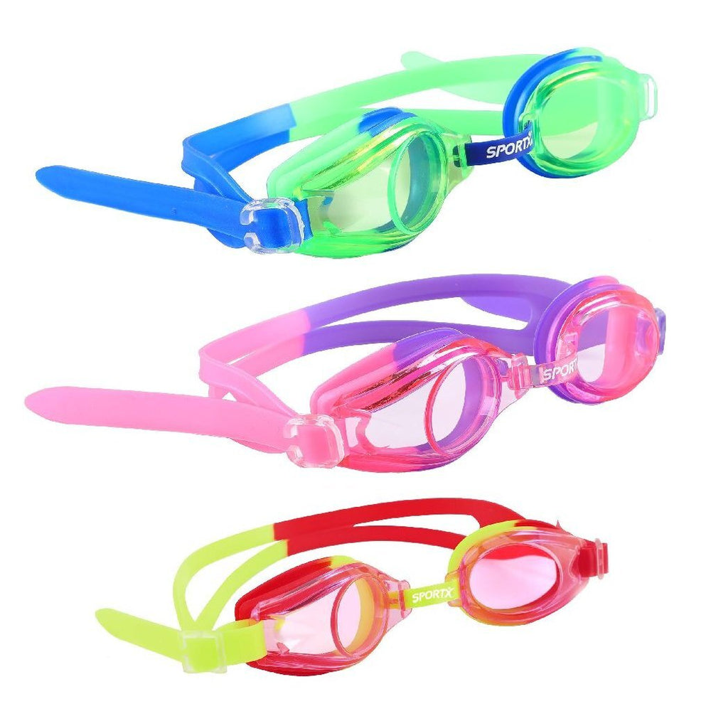 Sportx kids swimming goggles 4 stars assorted