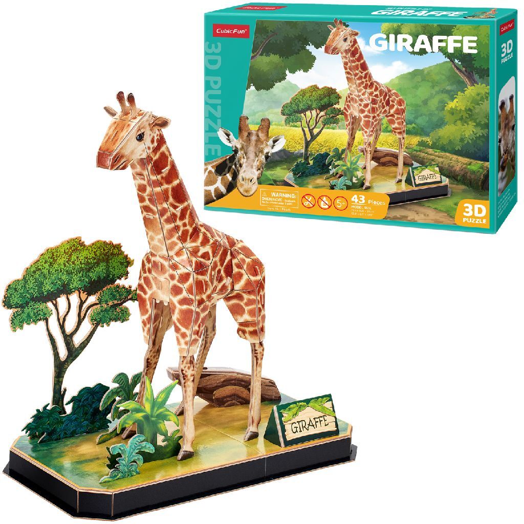 Kubikfun 3D -Puzzle -Giraffe 43 Teile