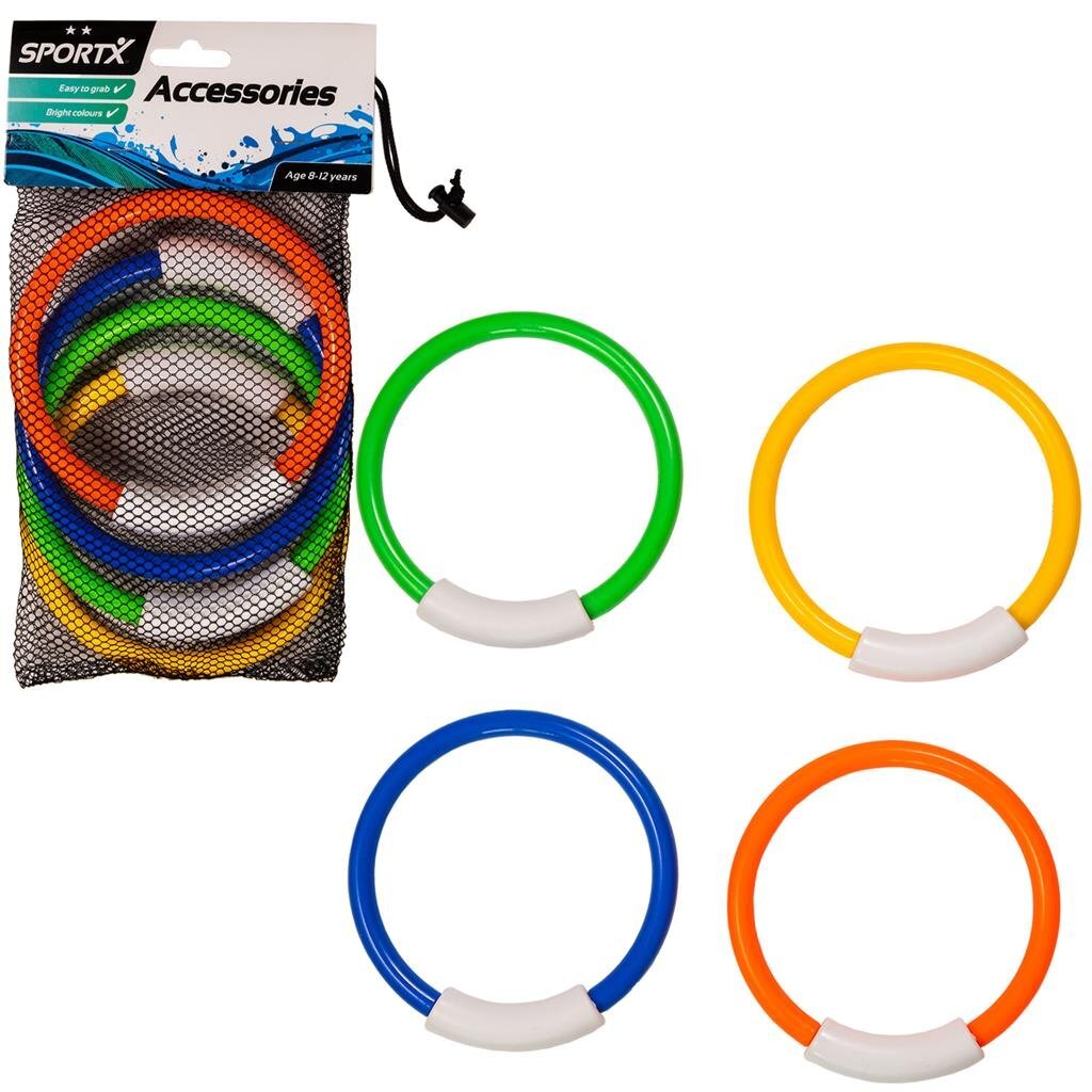 Sportx-sukellusrenkaat 4 kpl