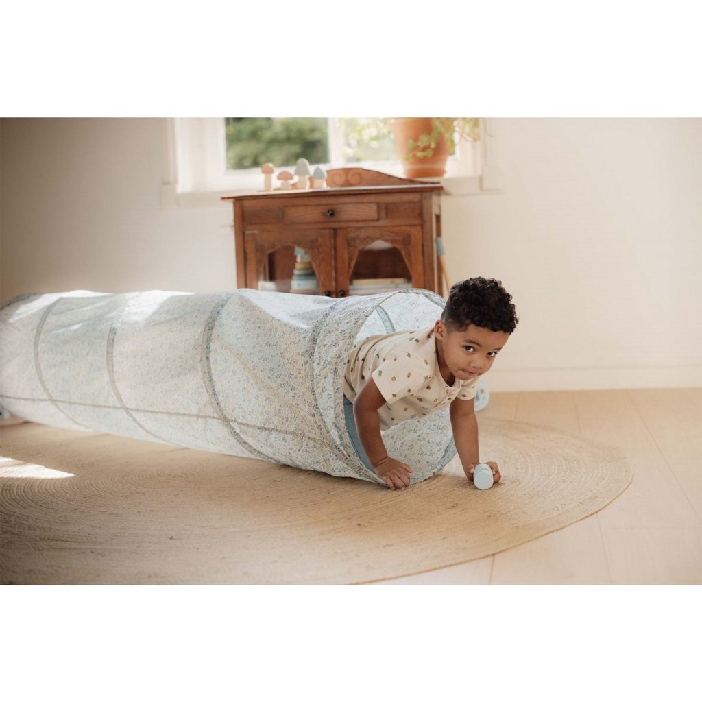 Little Dutch Forest Friends Krabbeltunnel 180x46 cm blau