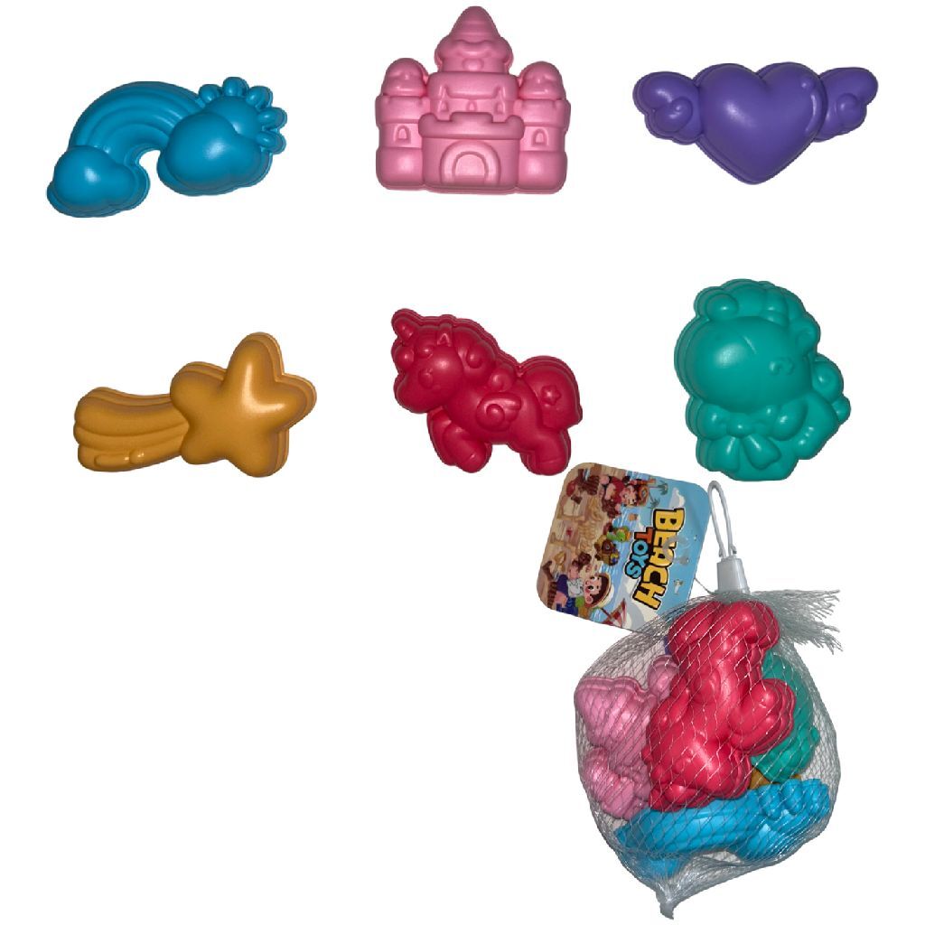 Formes de sable d'été Unicorne 6 pièces