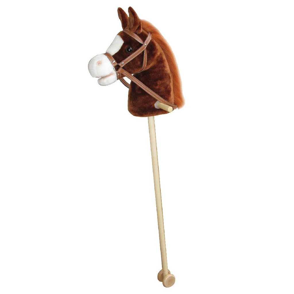 Basic plush hobby horse with sound 97 cm assorted