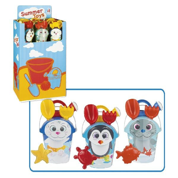 Set secchielli Androni Artic Animal 6 pezzi