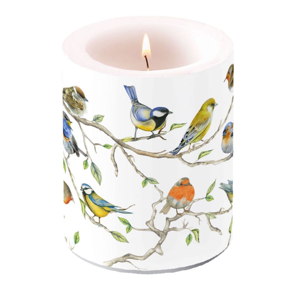 Ambiente Ambiente Candle Birds Burns Inwards 75 Burning Hours