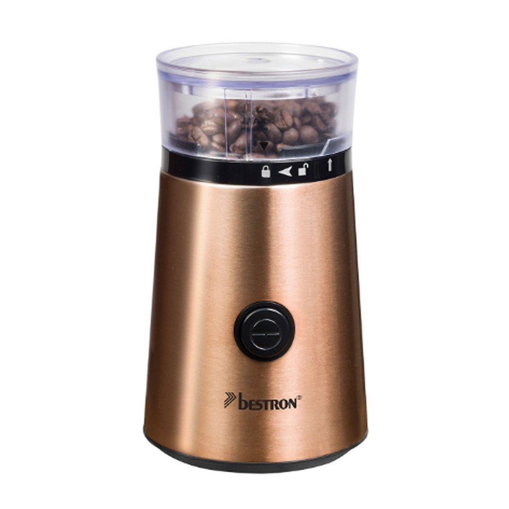 Bestron acg1000co electric coffee grinder copper
