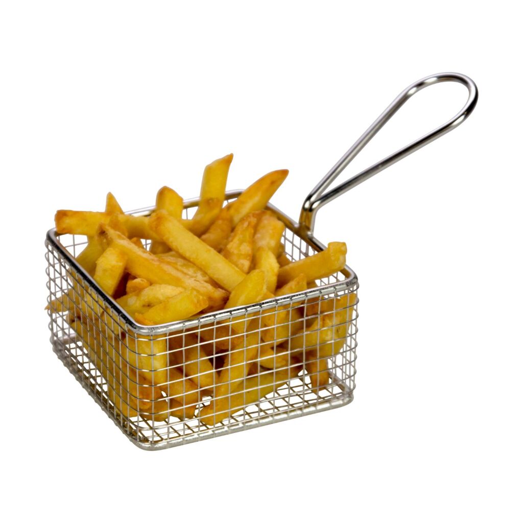 Panier de service à frites Gusta en acier inoxydable