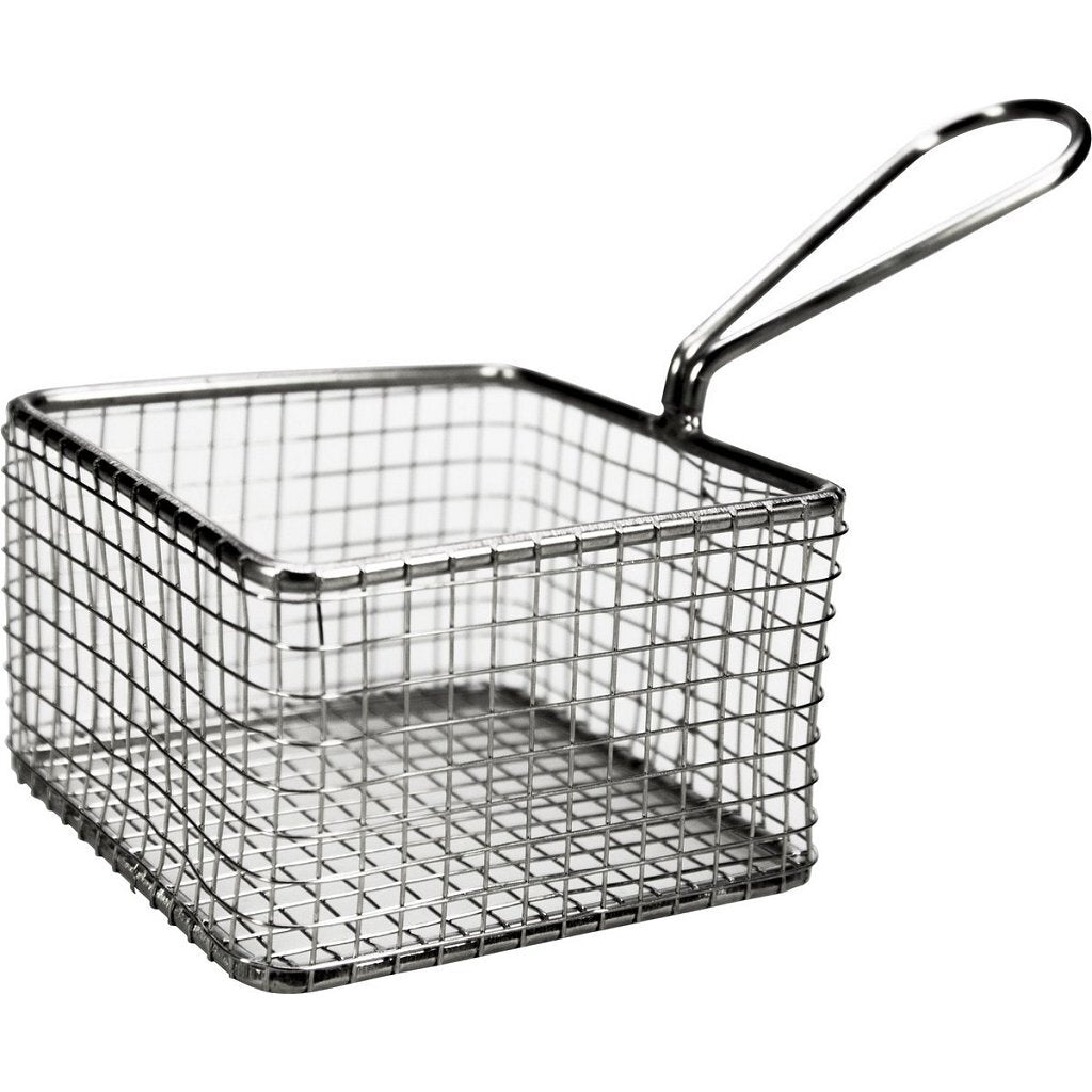 Panier de service à frites Gusta en acier inoxydable