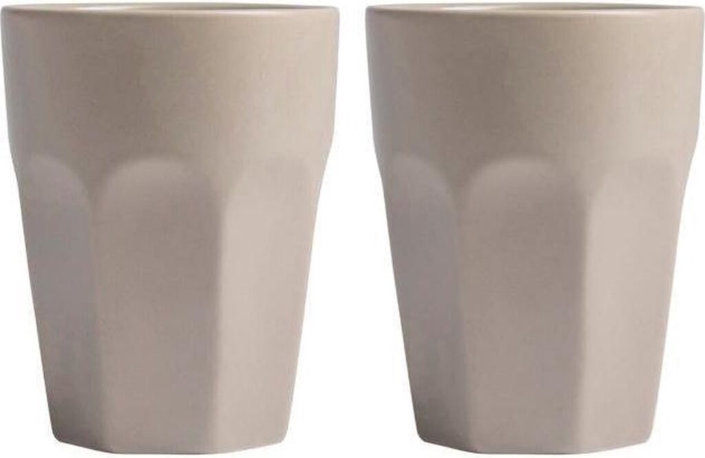 Gusta gusta set de tasses 2 pièces gris 9,5x7,5