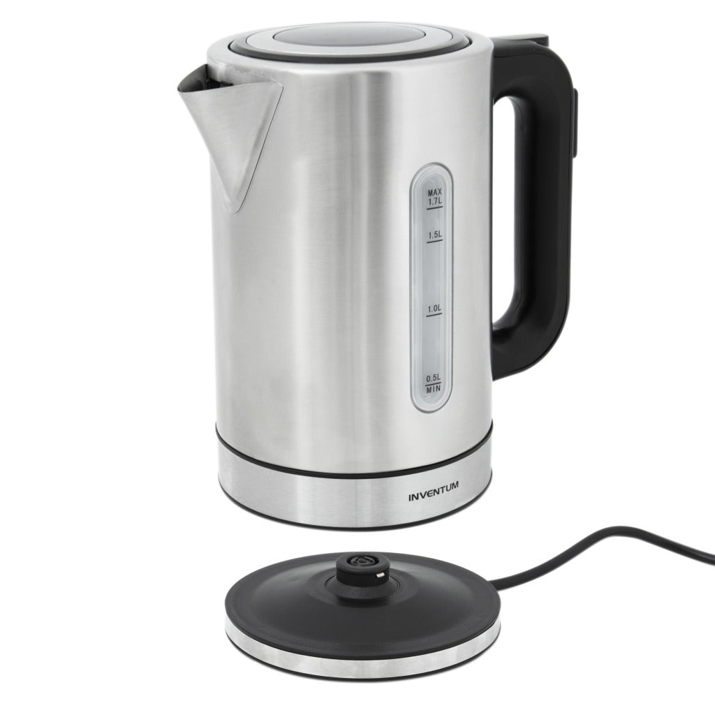 Inventum hw817d cordless kettle 2200w 1.7l stainless steel black