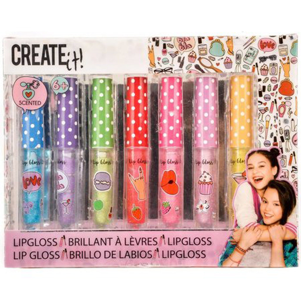 Create It! Beauty Lip Gloss Fragrance Glitter, 7 pcs.